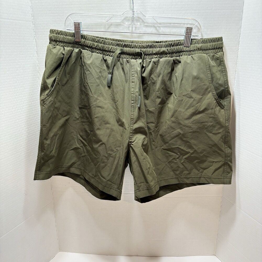 Bearbottom Men’s Base Shorts Army Green Size 2XL Lined Athleisure